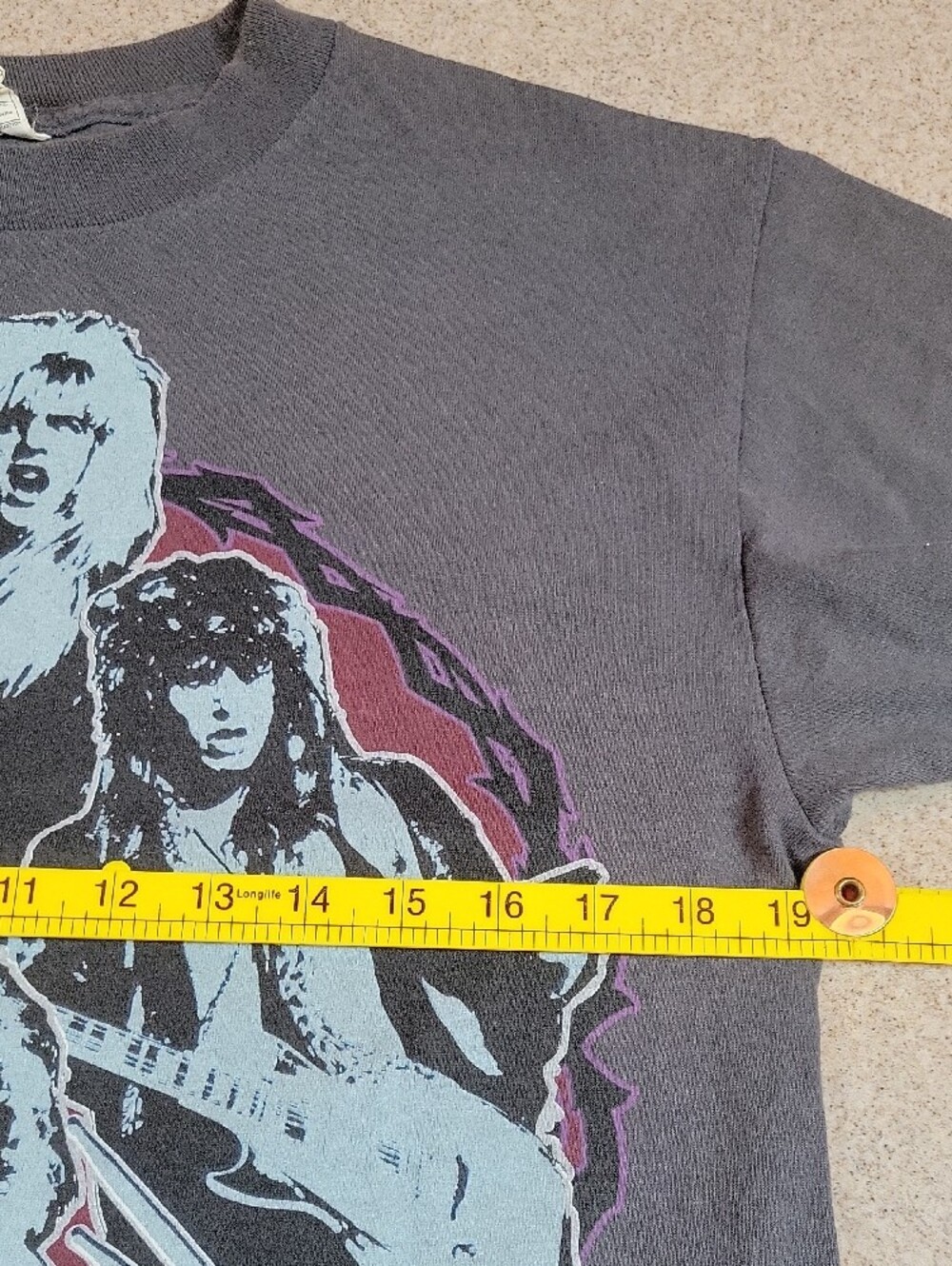 Cinderella Night Songs 1986 Tour Graphic Tee Size Medium 100% Cotton Casual - Picture 8 of 9